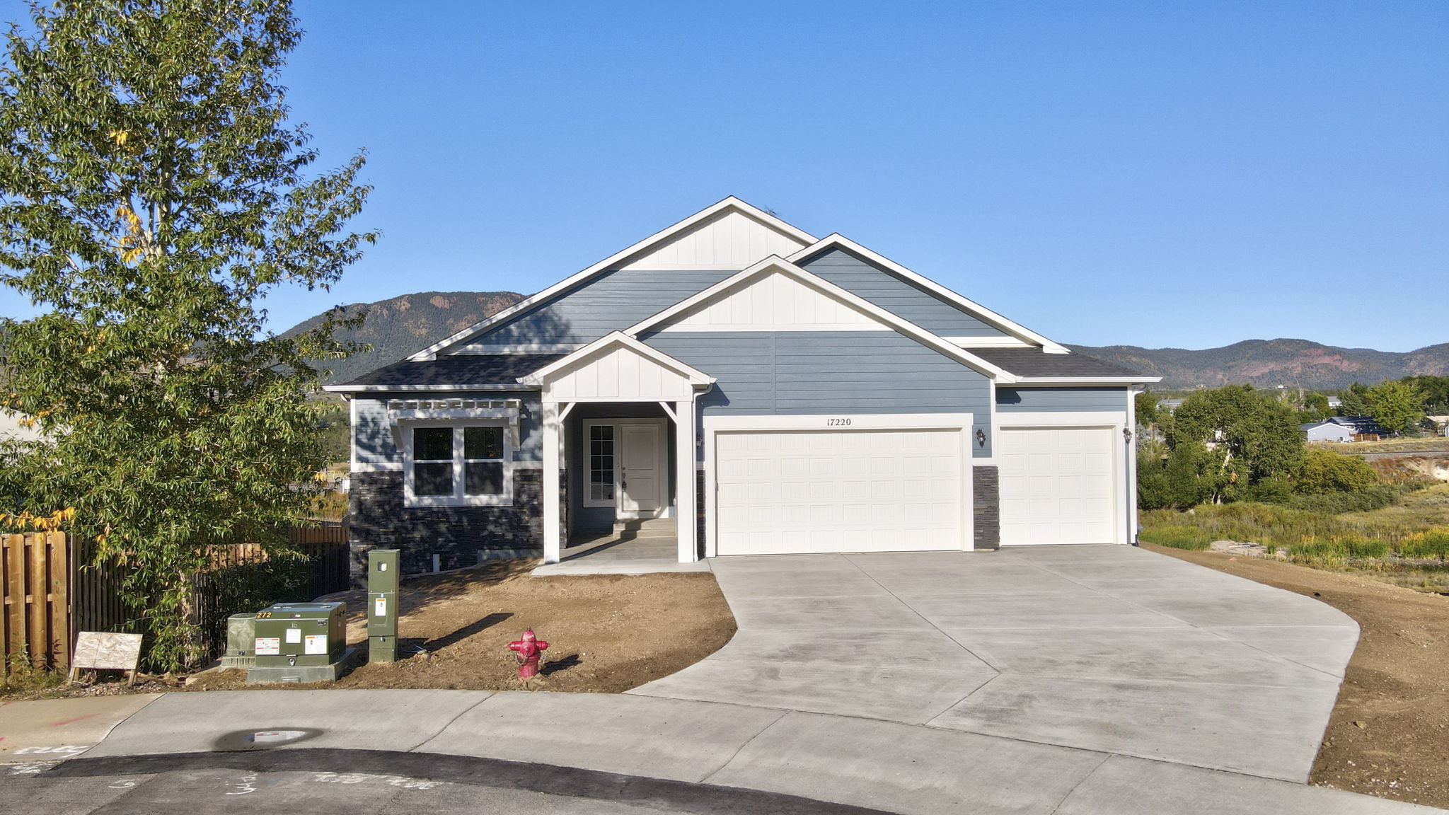 Snowwood ranch-style new construction with Pikes Peak views, Monument CO