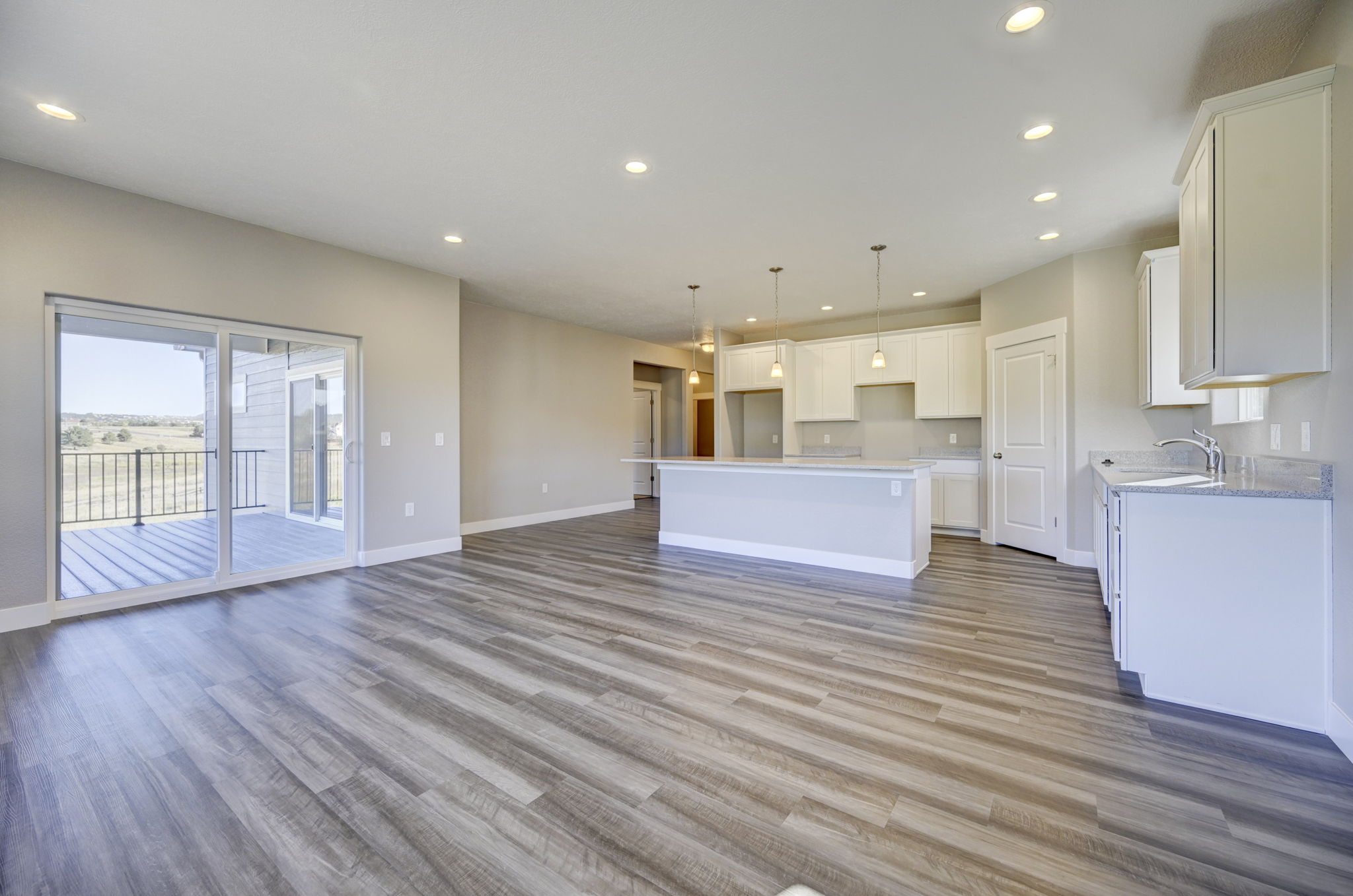 Snowwood open living area with mountain views